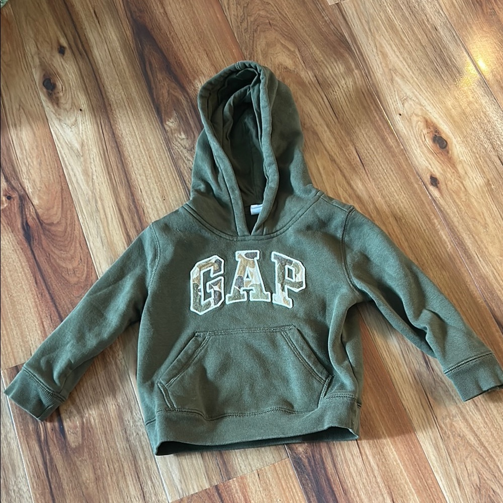 GAP Kids Green / Camo Hoodie